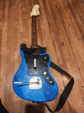 Blue Fender Guitar Xbox Controller